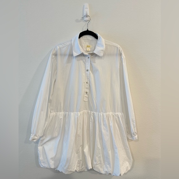 SOLD - Anthropologie White Long Sleeve Dress - Picture 4 of 6